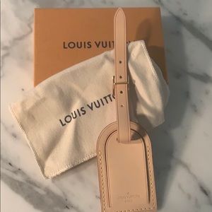 Louis Vuitton leather Luggage Tag